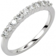 14KW 02.50MM; 1/2 CT TW P NINE STONE ANNIVERSARY BAND