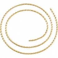 Picture of 14kt Yellow BULK BY INCH Polished WHEAT CHAIN