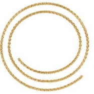 Picture of 14kt Yellow BULK BY INCH Polished WHEAT CHAIN