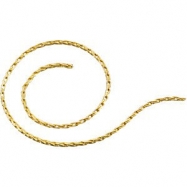 Picture of 14kt Yellow BULK BY INCH Polished WHEAT CHAIN