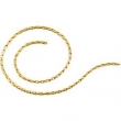 14kt Yellow BULK BY INCH Polished WHEAT CHAIN