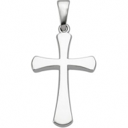 Picture of Sterling Silver 21.00X14.00 MM Polished CROSS PENDANT