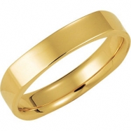 Picture of 14kt White 05.00 mm Square Comfort Fit Band