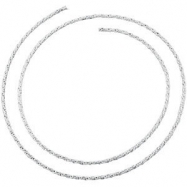 Picture of Sterling Silver BULK BY INCH Polished WHEAT CHAIN