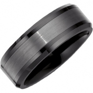 Picture of Ceramic & Tungsten 13.00 08.00 MM BLACK CERAMIC COUTURE NONE