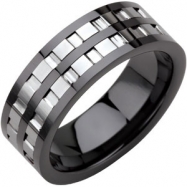Picture of Ceramic & Tungsten 07.50 08.00 MM BLACK CERAMIC COUTURE NONE