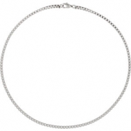Picture of Stainless Steel 24.00 INCH NONE 3MM BOX CHAIN W/LOBSTER