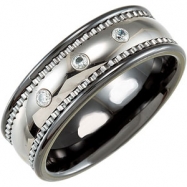 Picture of Ceramic & Tungsten 08.00 08.00 MM POLISHED CERAMIC COUTURE NONE