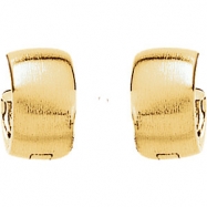 Picture of 14kt White 11.50 mm PAIR Polished HINGED EARRING