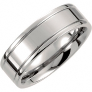 Picture of Titanium SIZE 11.00 07.00 MM POLISHED RIDGED BAND