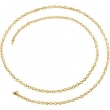 Yellow Gold Filled BULK BY INCH Polished SOLID CABLE CHAIN
