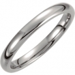 Titanium 10.00 03.00 mm POLISHED DOMED BAND