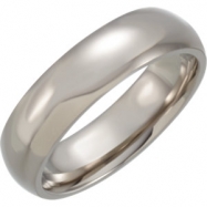 Picture of Titanium 10.00 06.00 mm POLISHED DOMED BAND