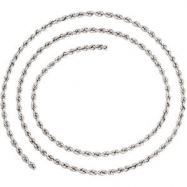 Picture of 14kt White BULK BY INCH Polished 02.50 MM ROPE CHAIN