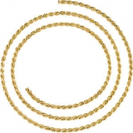 Picture of 14kt Yellow BULK BY INCH Polished 02.50 MM ROPE CHAIN