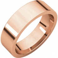 Picture of 14kt Rose 06.00 mm Flat Comfort Fit Band