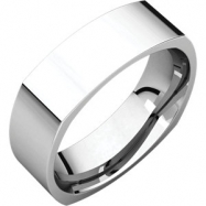 Picture of 14kt White 06.00 mm Square Comfort Fit Band