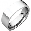 14kt White 06.00 mm Square Comfort Fit Band