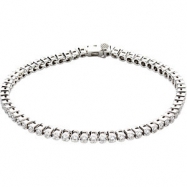 Picture of 14kt White 3CTTW I1,GH   7 1/4" Polished DIAMOND TENNIS BRACELET 7 1/4"