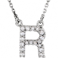 Picture of 14kt White R Diamond 0.166666666666667 1//6CTW Diamond Necklace