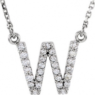 Picture of 14kt White W Diamond 0.166666666666667 1/6CTW Diamond Necklace