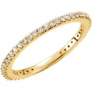 Picture of 14kt Yellow Band 07.00 Complete with Stone ROUND VARIOUS Polished 1/3 CTW DIAMOND BAND