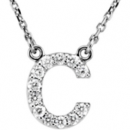 Picture of 14kt White C Diamond 0.166666666666667 1/6CTW Diamond Necklace