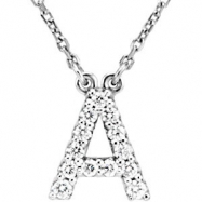 Picture of 14kt White A Diamond 0.125 1/8CTW Diamond Necklace
