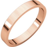 Picture of 14kt Rose 03.00 mm Flat Band