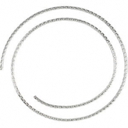 Picture of Sterling Silver BULK BY INCH Polished SOLID WHEAT CHAIN