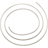 Picture of 14kt White BULK BY INCH Polished SOLID SNAKE CHAIN