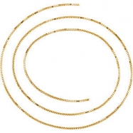 Picture of 14kt Yellow BULK BY INCH Polished SOLID BOX CHAIN