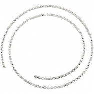 Picture of Sterling Silver BULK BY INCH Polished STER SILVER BULK ROLO CHAIN