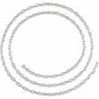 Sterling Silver BULK BY INCH Polished STER SILVER BULK ROPE CHAIN
