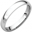 18kt White 03.00 mm Light Comfort Fit Band