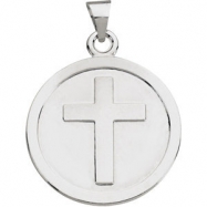 Picture of Sterling Silver 23.00 MM Polished CROSS PENDANT