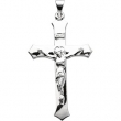 Sterling Silver 39.00X25.50 MM Polished CRUCIFIX PENDANT