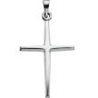 Sterling Silver 25.00X18.00 MM Polished CROSS PENDANT