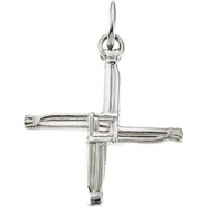 Picture of Sterling Silver 20.00X20.00 MM Polished ST. BRIDGETS CROSS PENDANT