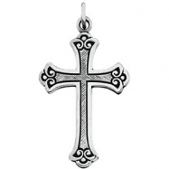Picture of Sterling Silver 33.00 X 22.00 MM Polished CROSS PENDANT