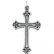 Sterling Silver 33.00 X 22.00 MM Polished CROSS PENDANT