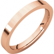 Picture of 14kt Rose 02.50 mm Flat Comfort Fit Band