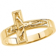10kt Yellow SIZE 10.00/GENTS Polished CRUCIFIX CHASTITY RING W/BOX Picture of 10kt Yellow SIZE 10.00/GENTS Polished CRUCIFIX CHASTITY RING W/BOX