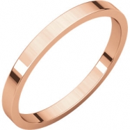 Picture of 14kt Rose 02.00 mm Flat Band