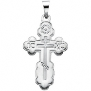 Picture of Sterling Silver 19.00 X 13.00 MM Polished ORTHODOX CROSS PENDANT