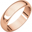 14kt Rose 05.00 mm Half Round Band