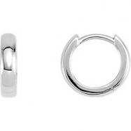 Picture of Platinum PAIR 11.50 MM Polished HINGED EARRING
