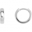 Platinum PAIR 11.50 MM Polished HINGED EARRING