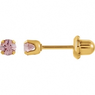Picture of YP JUNE 03.00 MM P SOLITAIRE BIRTHSTONE EARRING