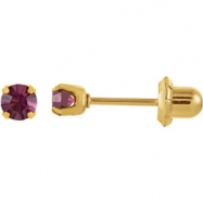 Picture of YP FEBRUARY 03.00 MM P SOLITAIRE BIRTHSTONE EARRING